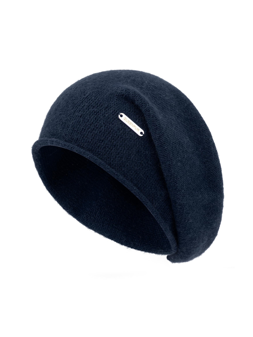 Knit Slouchy Beanie Hats for Women Cashmere Ski Cap | Navy Blue | Size OS